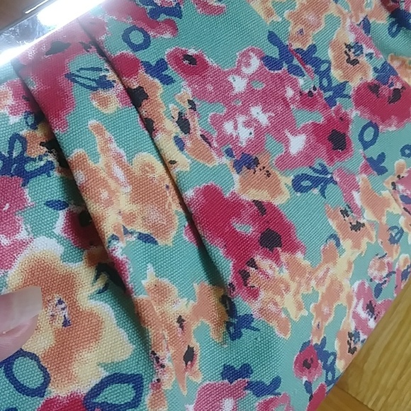 American Eagle kiss clasp floral flowers and bow crossbody bag purse - Picture 8 of 12